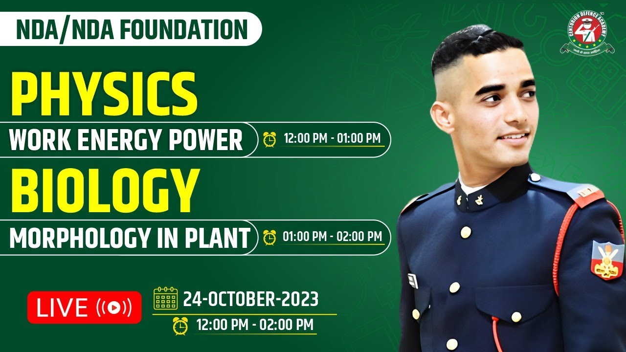 Physics & Biology Live🔥Class for NDA/12 Foundation Exam 2024 I Best Coaching