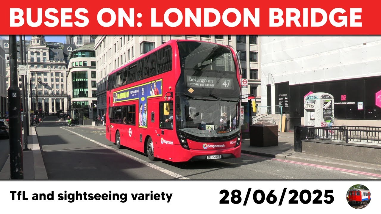 Buses on London Bridge 28/06/2025