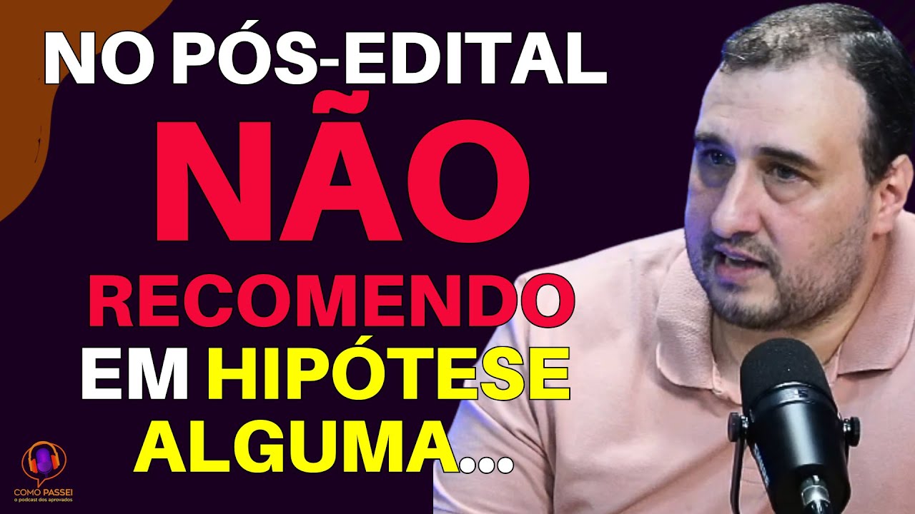 Como estudar de forma eficiente no pós-edital concurso público