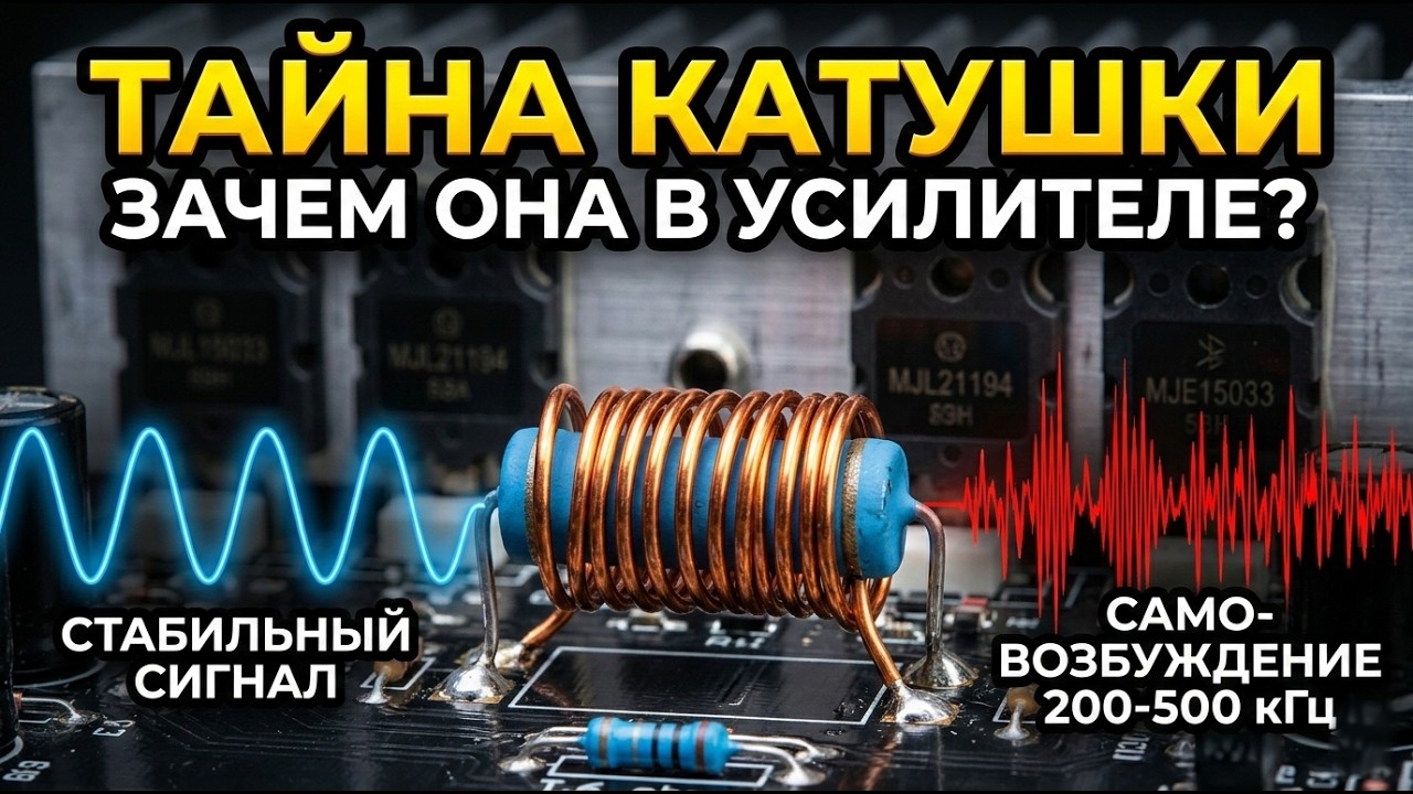 Сеть Тиле в усилителе маленькая катушка, которая спасает транзисторы