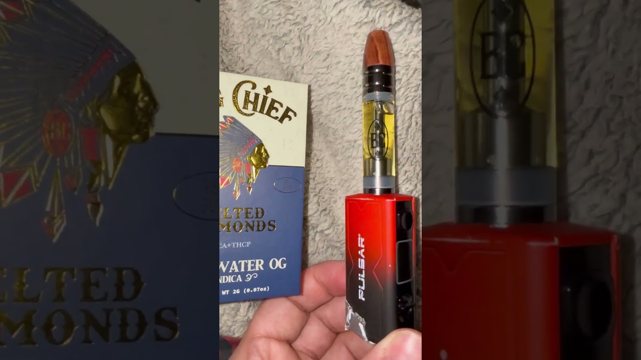 Big Chief THCA THCP Melted Diamonds 2 Gram Cartridge Blackwater OG Indica