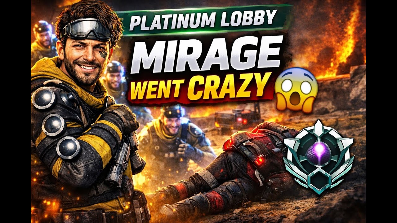 INSANE Mirage Gameplay 😱 Platinum Ranked WIN | Apex Legends Full Match