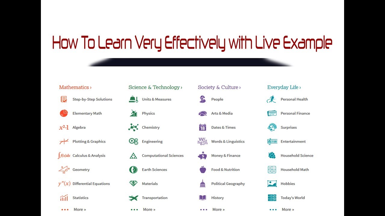 How To Learn  Effectively With Live Example (Math To Everything In one)
