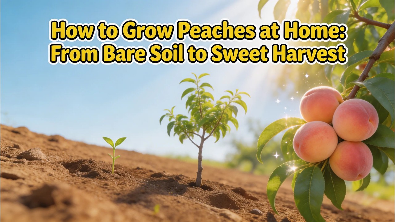 Grow Your Own Peach Tree at Home – Step-by-Step for Big, Sweet Fruit