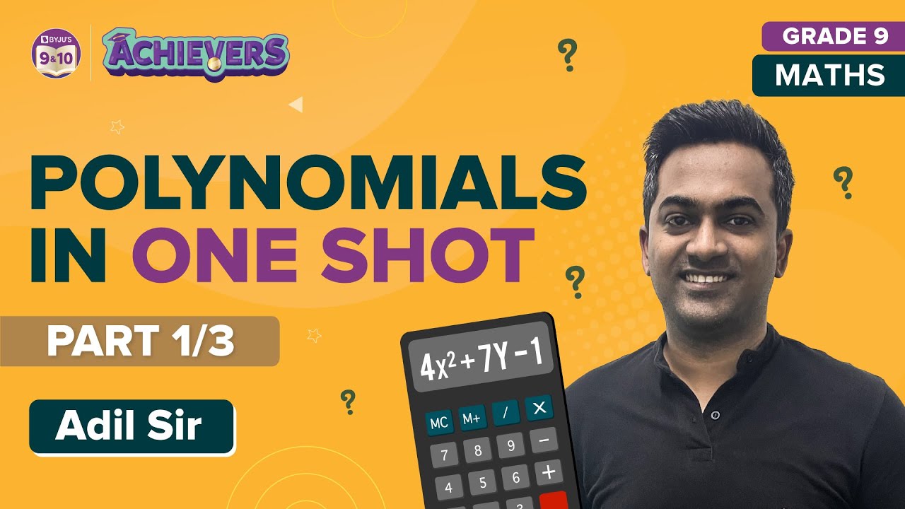 Polynomials Class 9 Maths One Shot (Complete Chapter) Concepts & MCQs (L-1) | CBSE Class 9 | BYJU'S