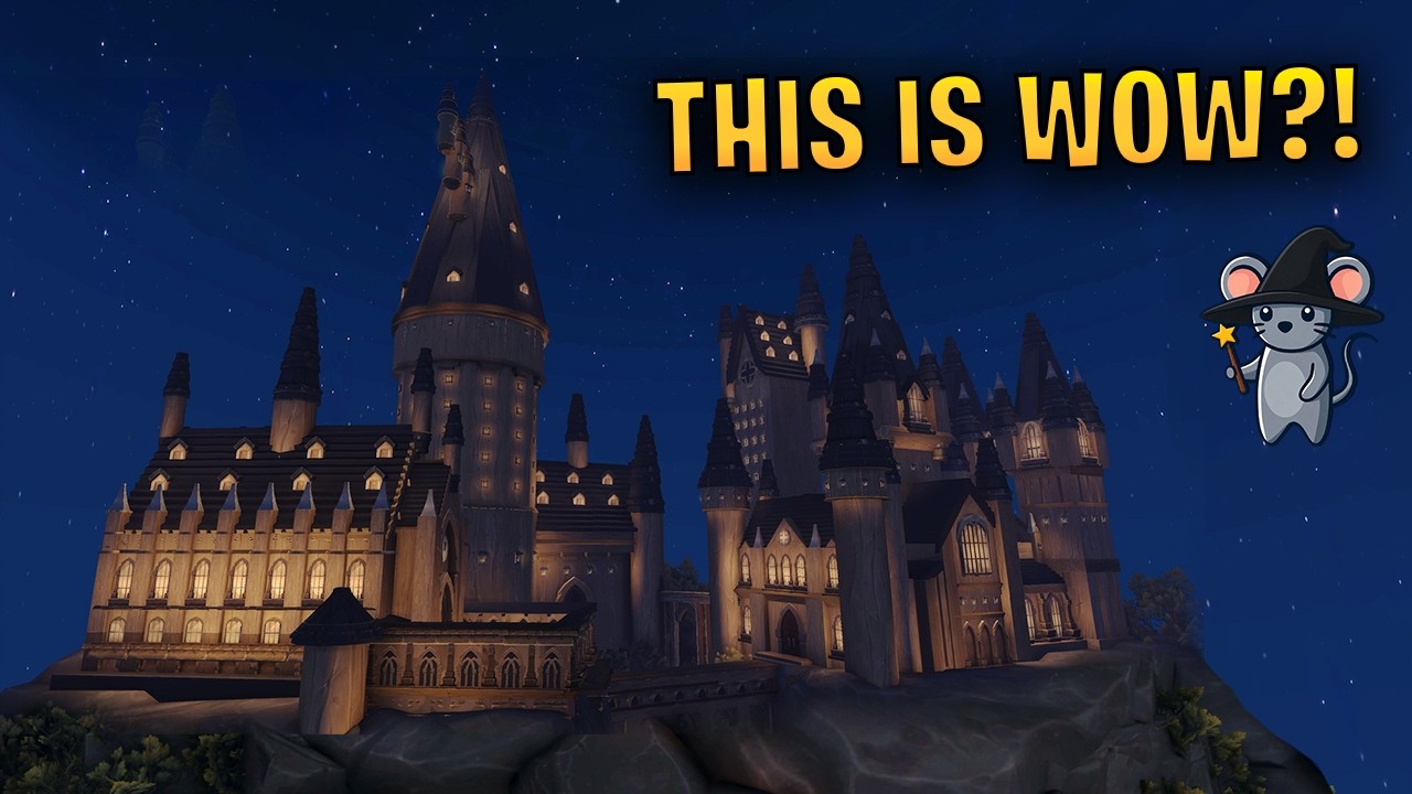 I Built Hogwarts in WoW Housing