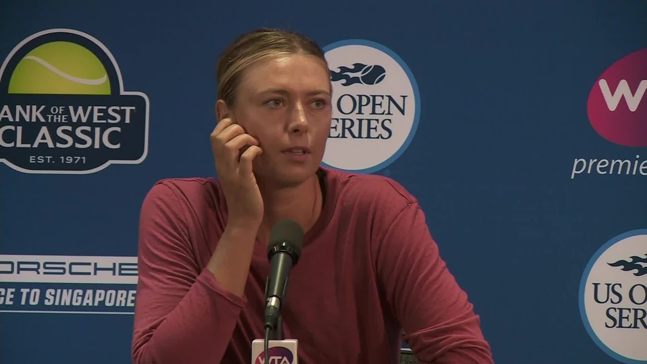 Raw Video: Sharapova's Press Conference After First U.S. Win Since Suspension