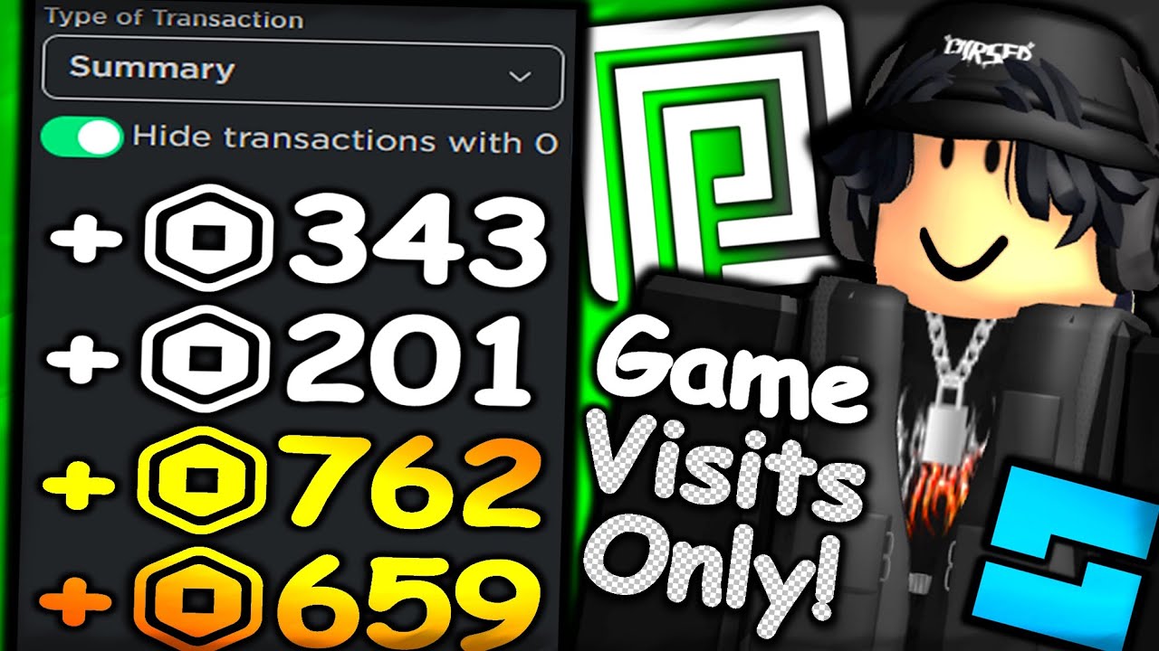 How to make Robux from game visits only!? (HOW MUCH I MADE)