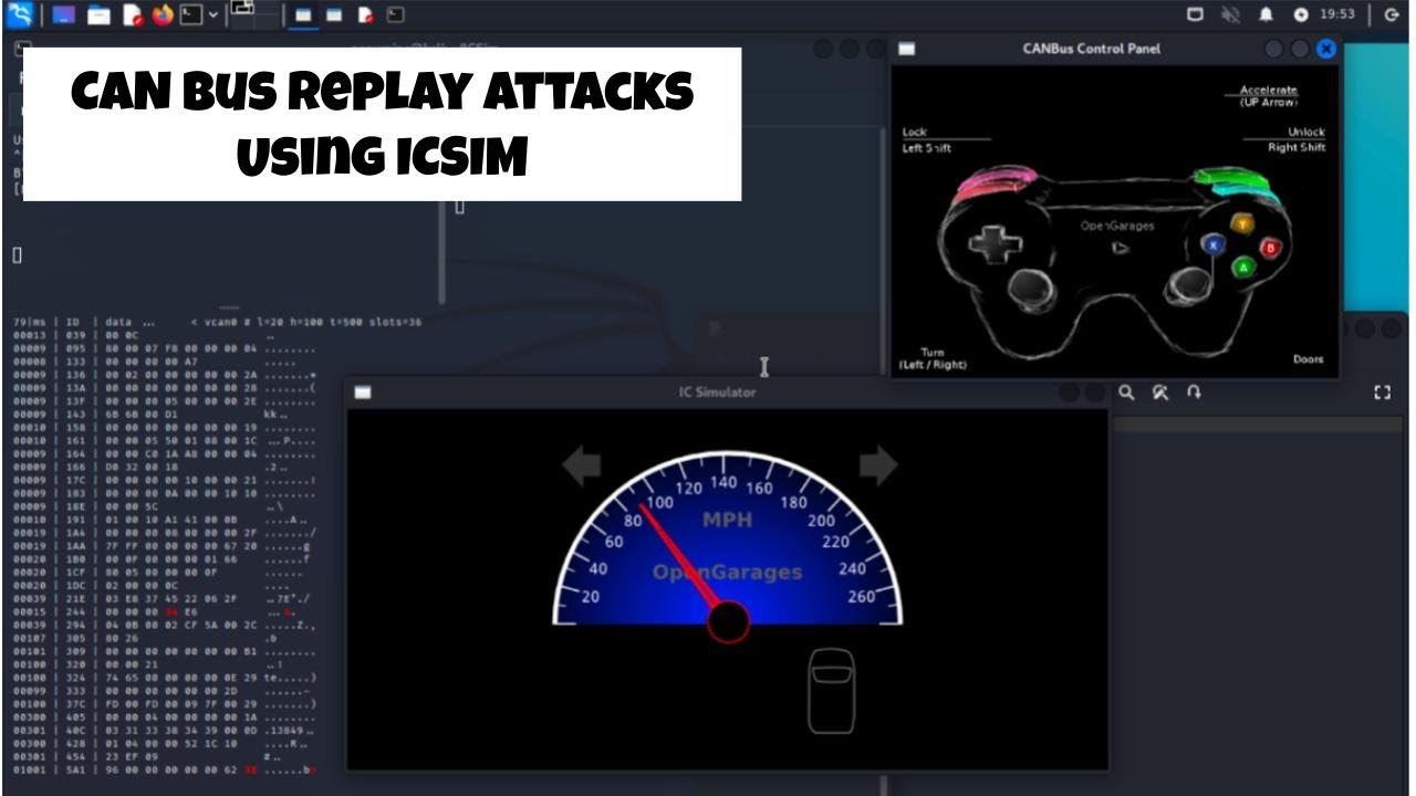 Can Bus Replay Attacks Using ICSIM