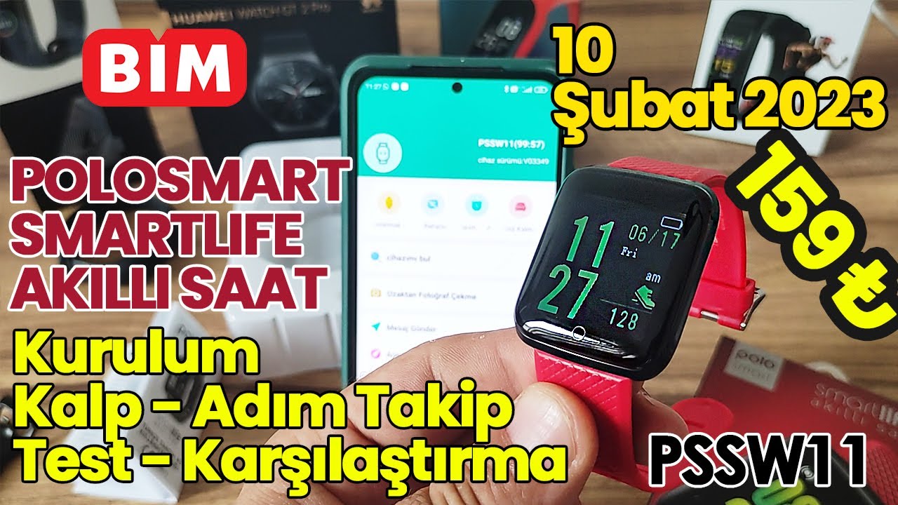 BİM Polosmart Smartlife Akıllı Saat | İnceleme | Kurulum | Kullanım | HERŞEYİNİ TEST ETTİK