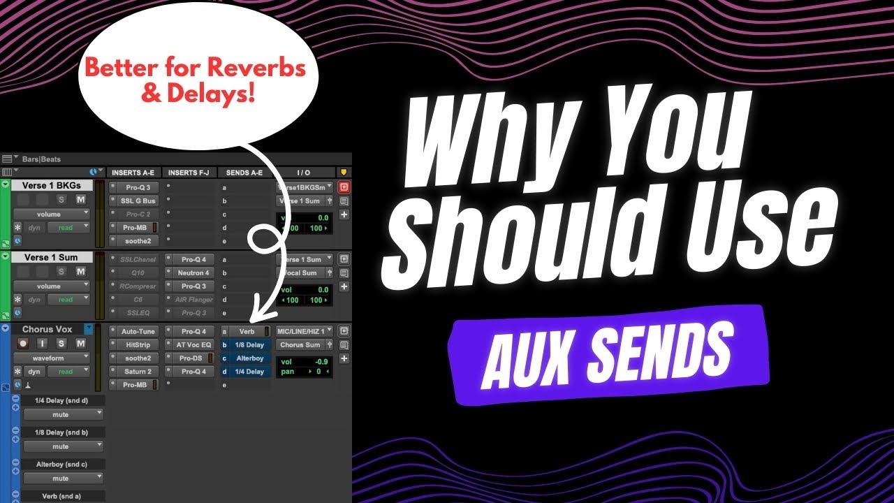 AUX Sends Explained! #reverb