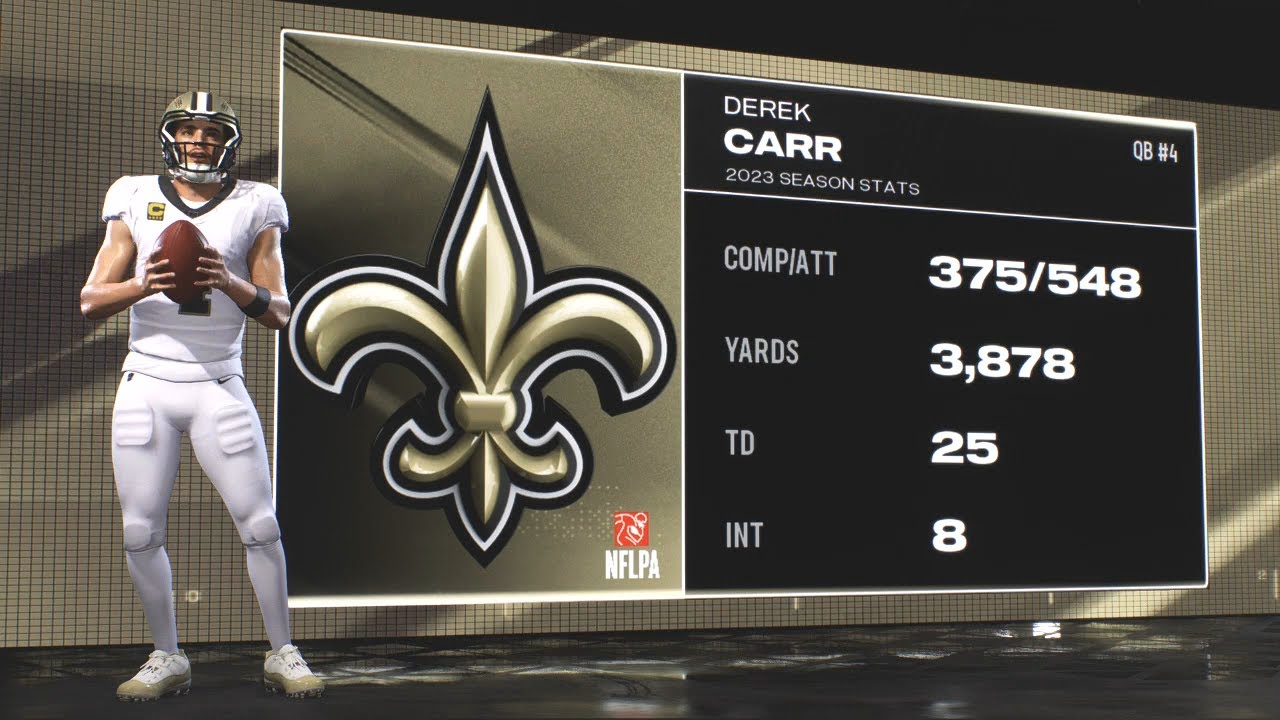 Madden NFL 25 - New Orleans Saints (Derek Carr) Vs Las Vegas Raiders (Ashton Jeanty) PS5