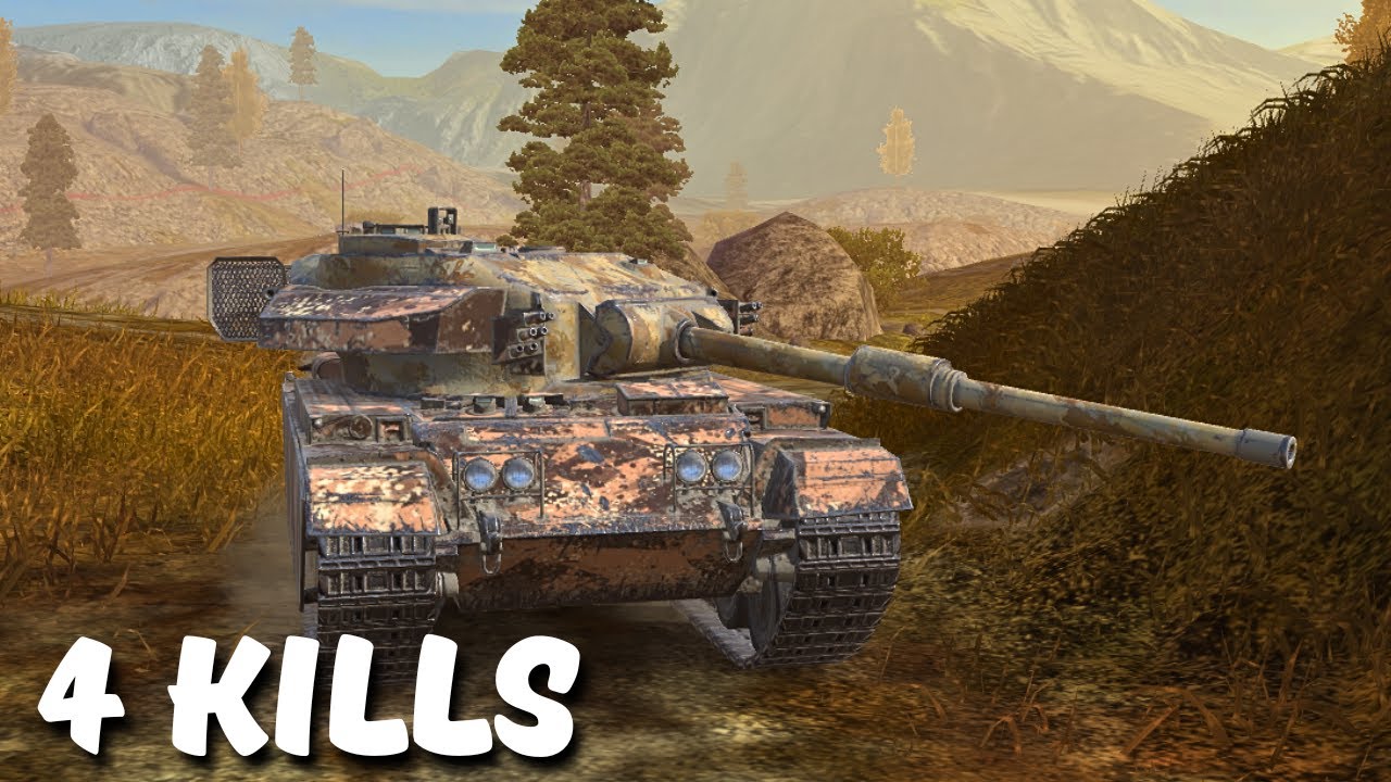 Centurion Mk. 7-1 - 4 KILLS | 4,4 K Damage, WoT Blitz Replay