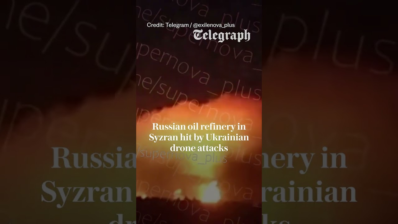 Russian oil refinery hit by Ukrainian drone strike