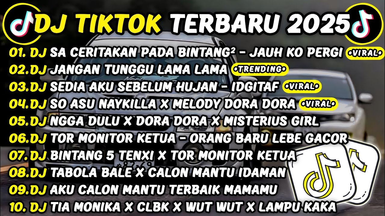 DJ TIKTOK TERBARU 2025🎵DJ SA CERITAKAN PADA BINTANG² - JAUH KO PERGI🎵DJ JANGAN TUNGGU LAMA LAMA