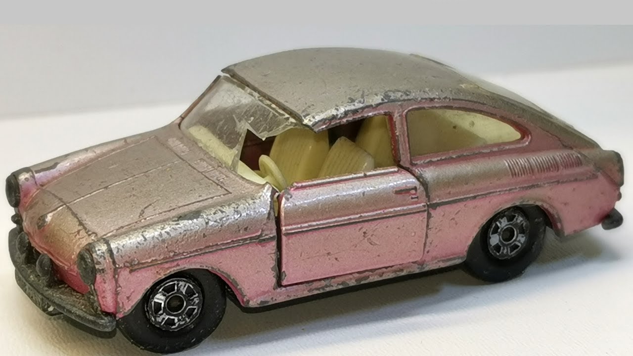 Matchbox Volkswagen 1600 TL № 67. Полный ремонт, замена стекол.