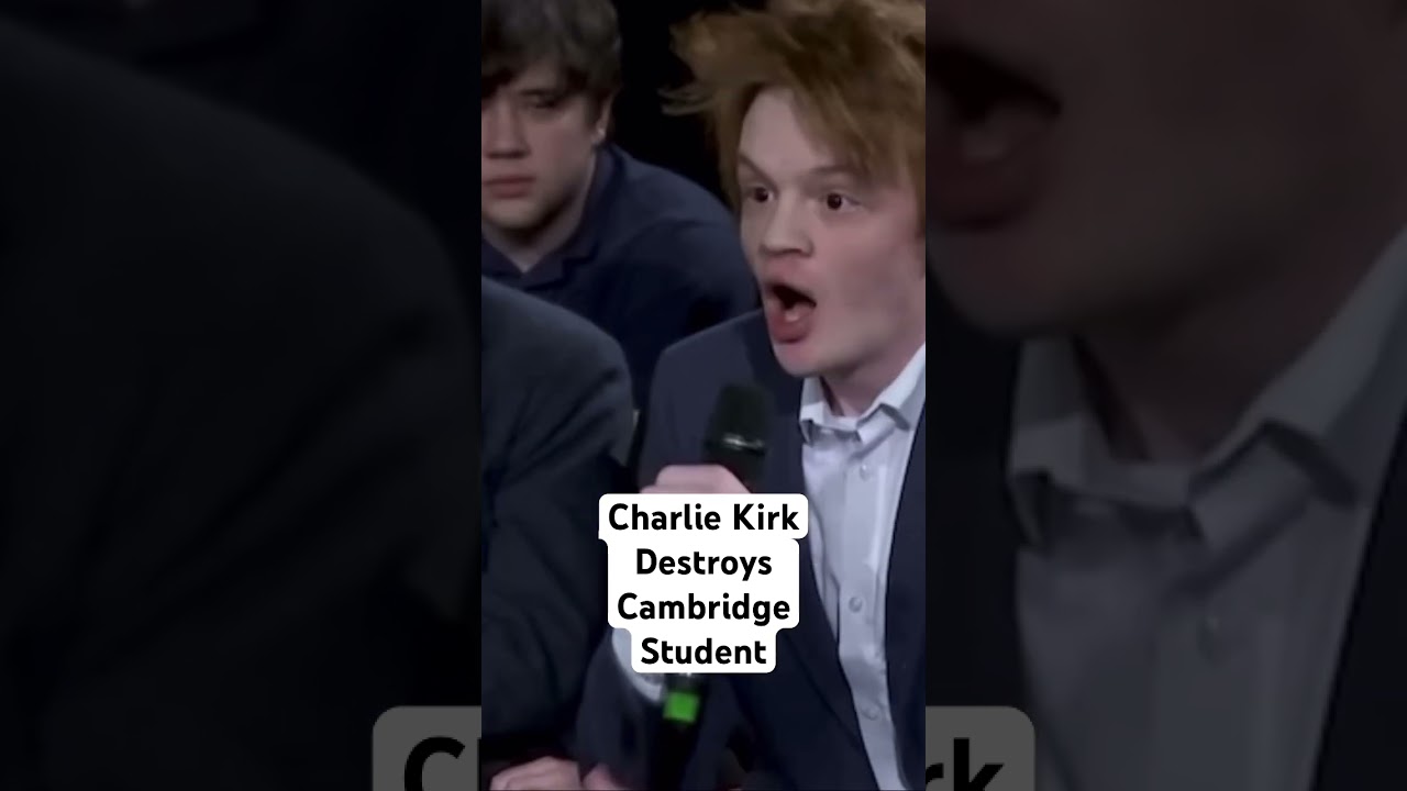 Чарли Кирк уничтожает студента Кембриджа в Cambridge Union