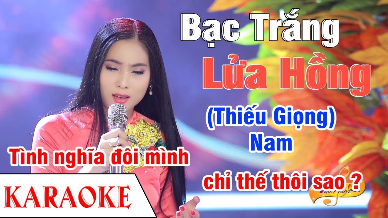 [ KARAOKE ] LK Bạc Trắng Lửa Hồng & Anh Hãy Về Đi - Song Ca Cùng Ngọc Hân ( Thiếu Giọng Nam )