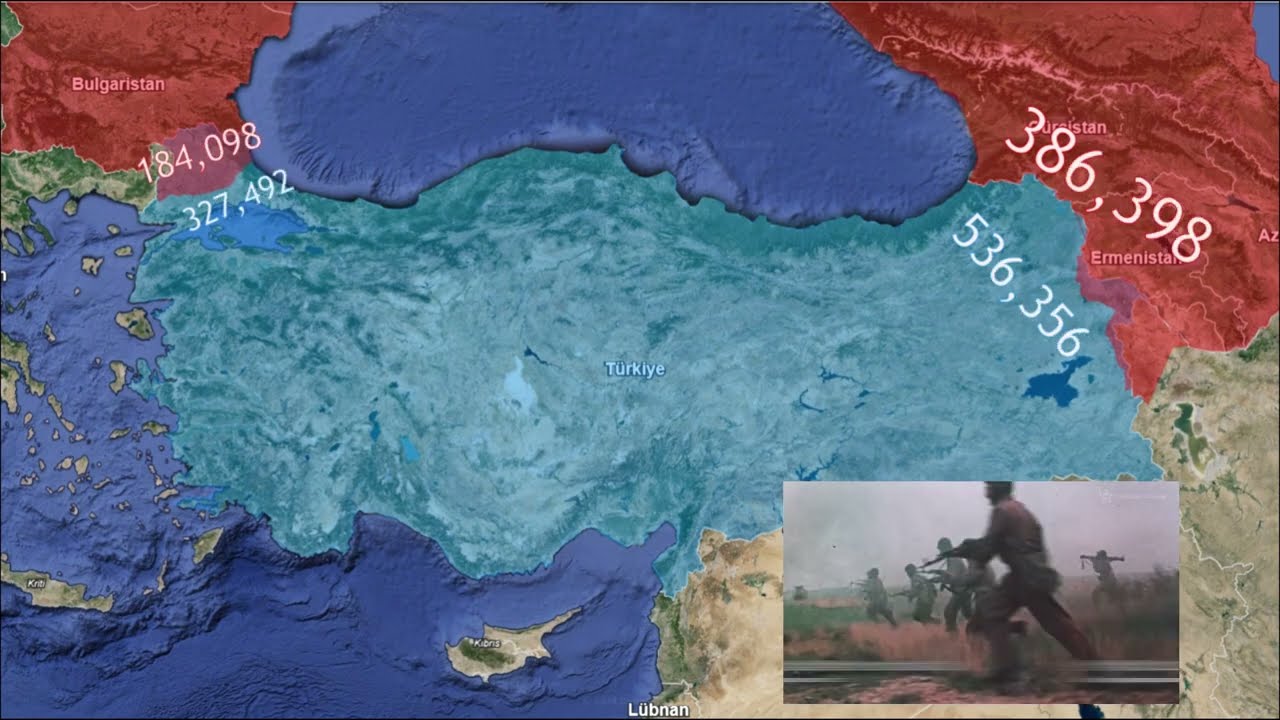 (Alternate)WW3 1973 Soviet Turkey War using Google Earth (gerçek değildir)!!!