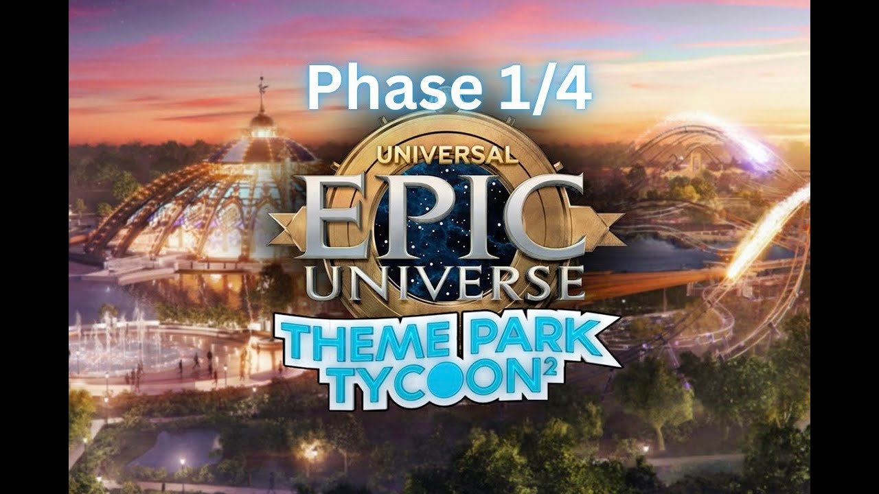Phase (1/4) Universal Epic Universe 4k Tour | Theme Park Tycoon 2