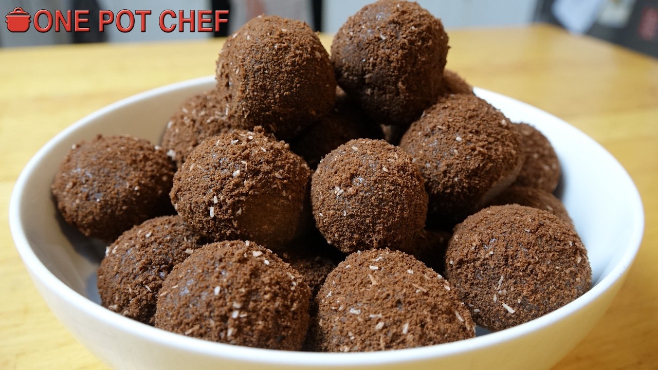 Простые шоколадные трюфельные шарики | One Pot Chef