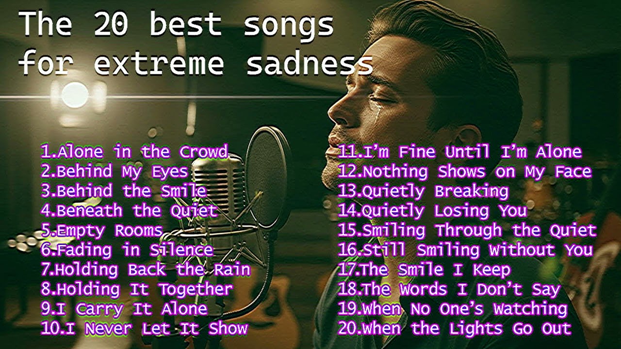 Top 20 best songs for extreme sadness | Instrumental music, deep music to heal your soul.