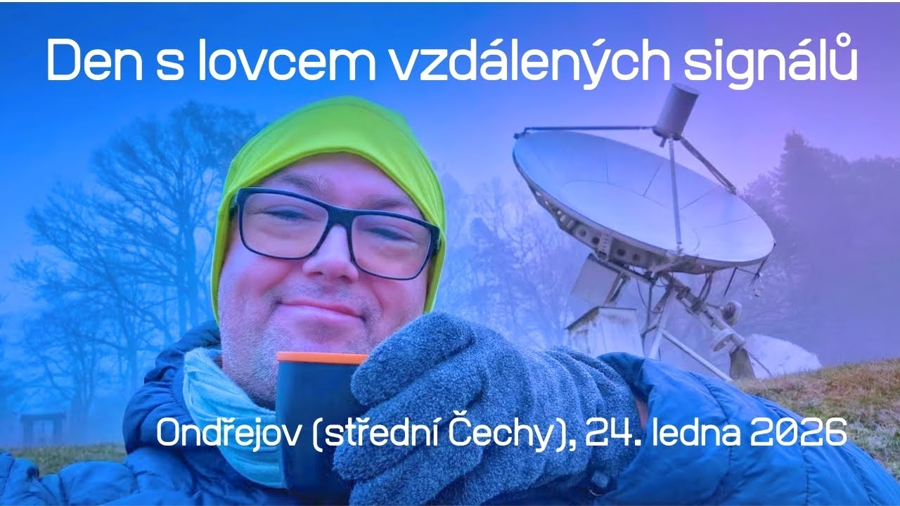 Ondřejov, 24. ledna 2026: Den lovce vzdálených signálů (nová kamera DJI)