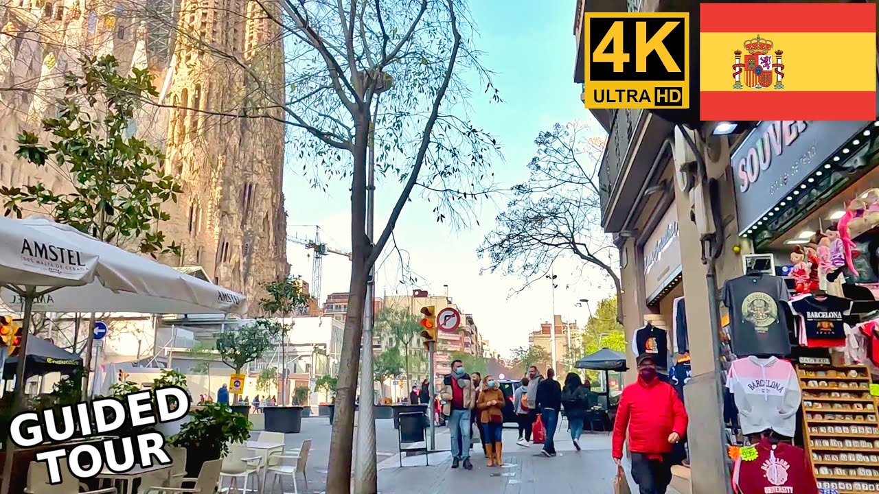 Visite &agrave; pied de Barcelone 4K | Guide de voyage de Barcelone