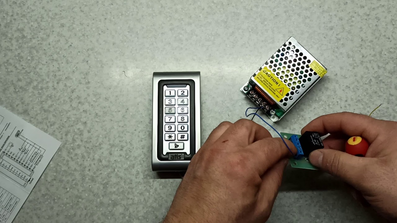 Подключение электромеханического замка 