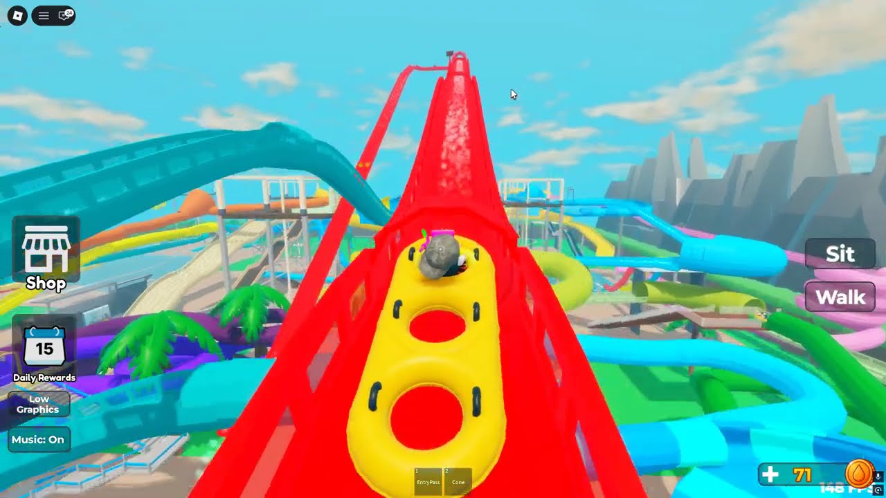 Water park ойыны Су астындағы шытырман оқиға: Біз қалай аман қалдық? #roblox #рек #juldyzkz