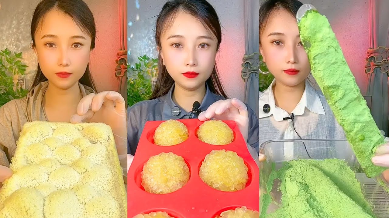 Homemade Chinese Ice Eating ASMR | Soft Frozen Desserts & Snow Ice Sounds #55