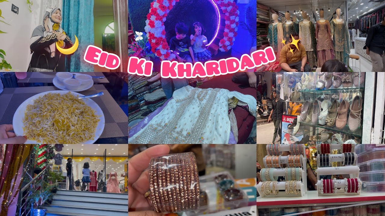 Eid 🌙 ki shopping 🛍️ | Eid Ki Kharidari | Bihar Sharif Market | Ramadan 22nd #lifewithzeba 