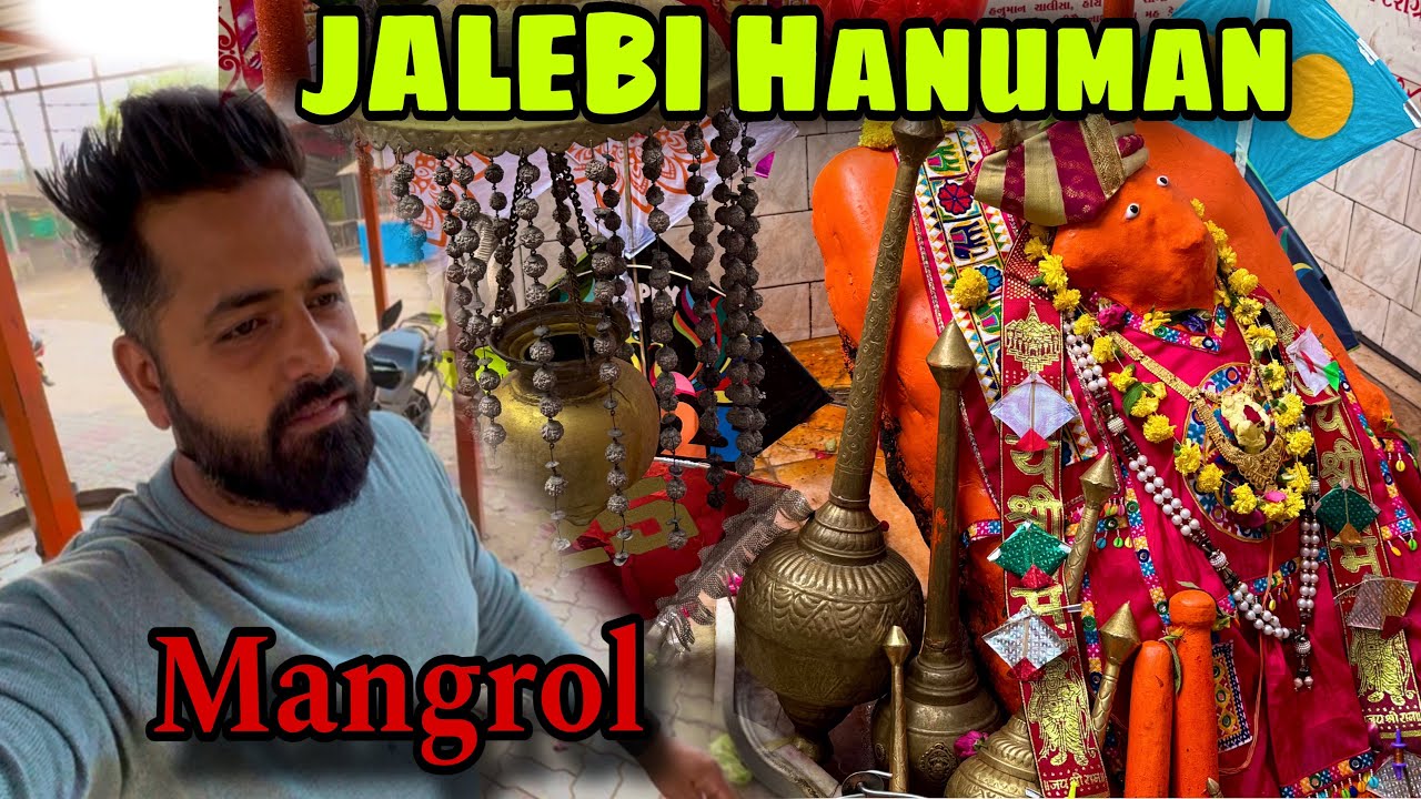 JALEBI hanuman  Mangrol🙏🏻 || Bike ride Surat🏍️ #jalebihanuman #surat  #rider #temple #yamahafzv3