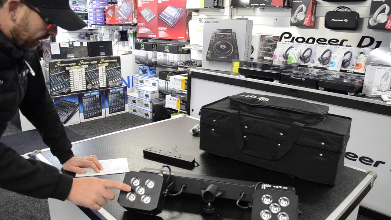 QTX Stereo TWIN PAR BAR @Phase1djstore