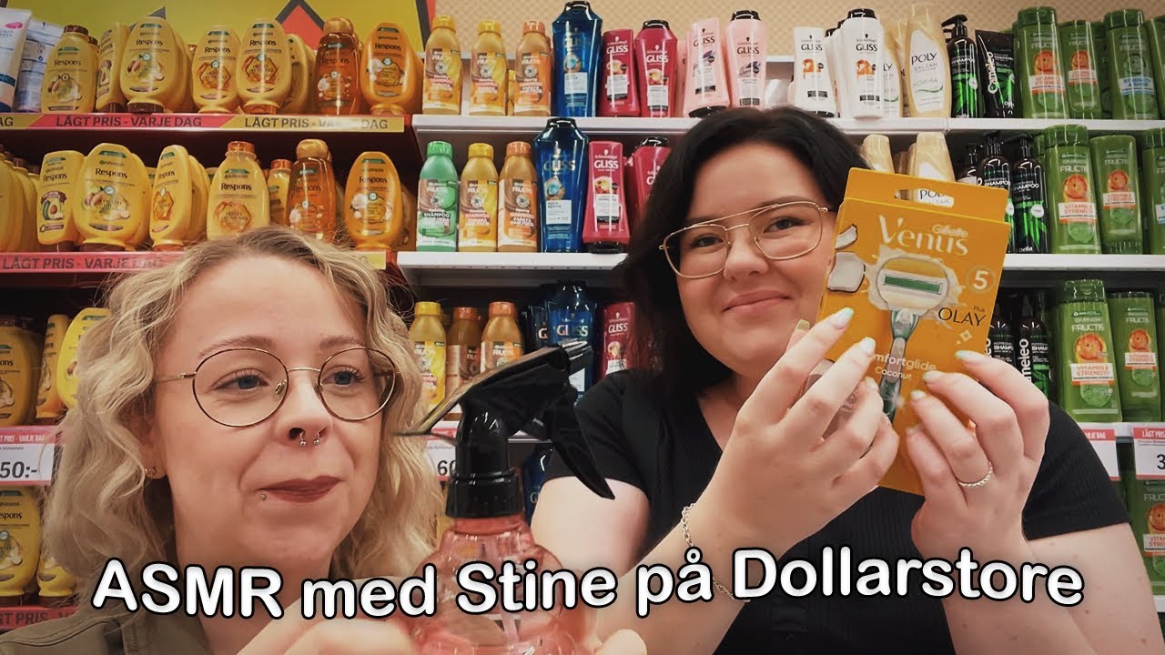 ASMR med Stine på DOLLARSTORE 💸🏦