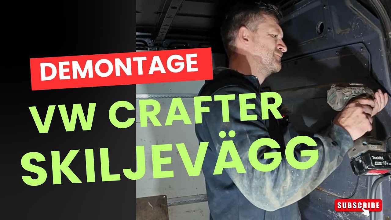 Demontering av Skiljevägg VW Crafter