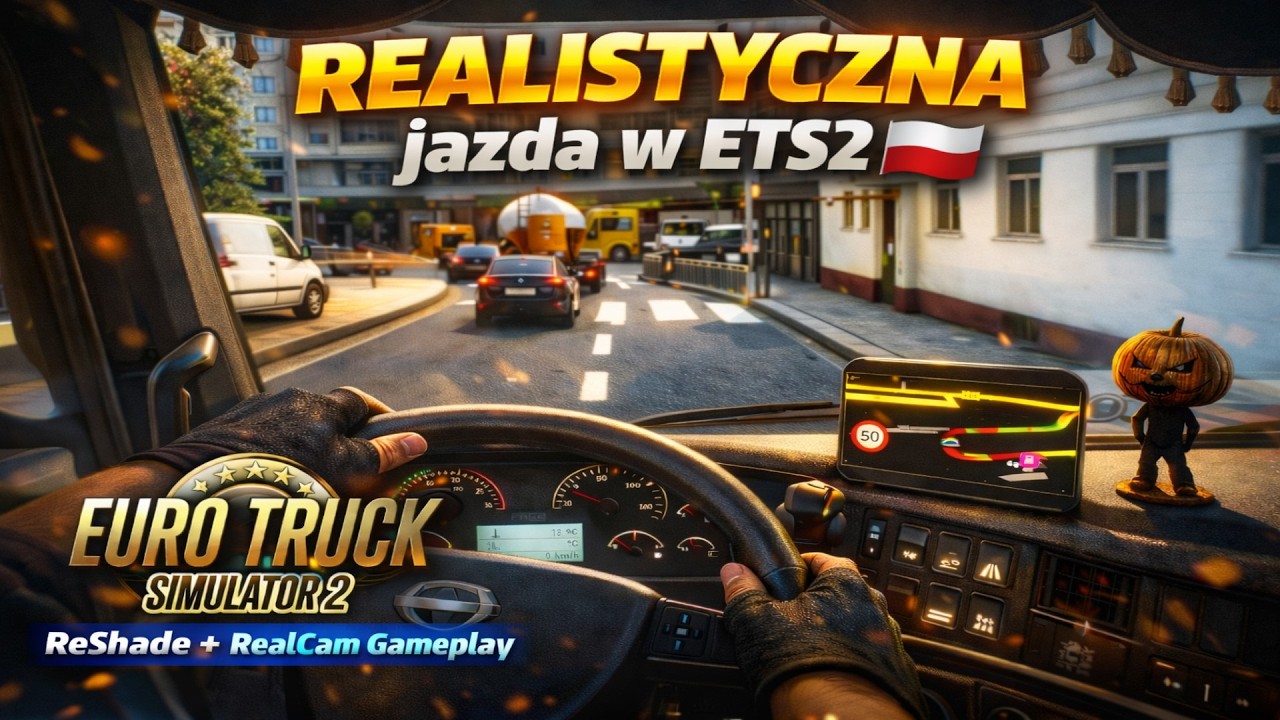 REALISTYCZNA jazda w ETS2 🚛 Polska jak prawdziwa! ReShade + RealCam Gameplay | PNG, Snowymoon