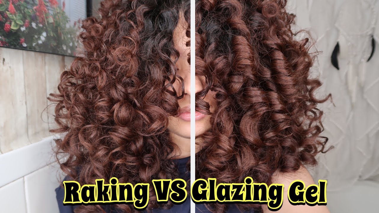 RAKING VS GLAZING GEL ON CURLY HAIR | What method works better? (2c/3a/3b curls)