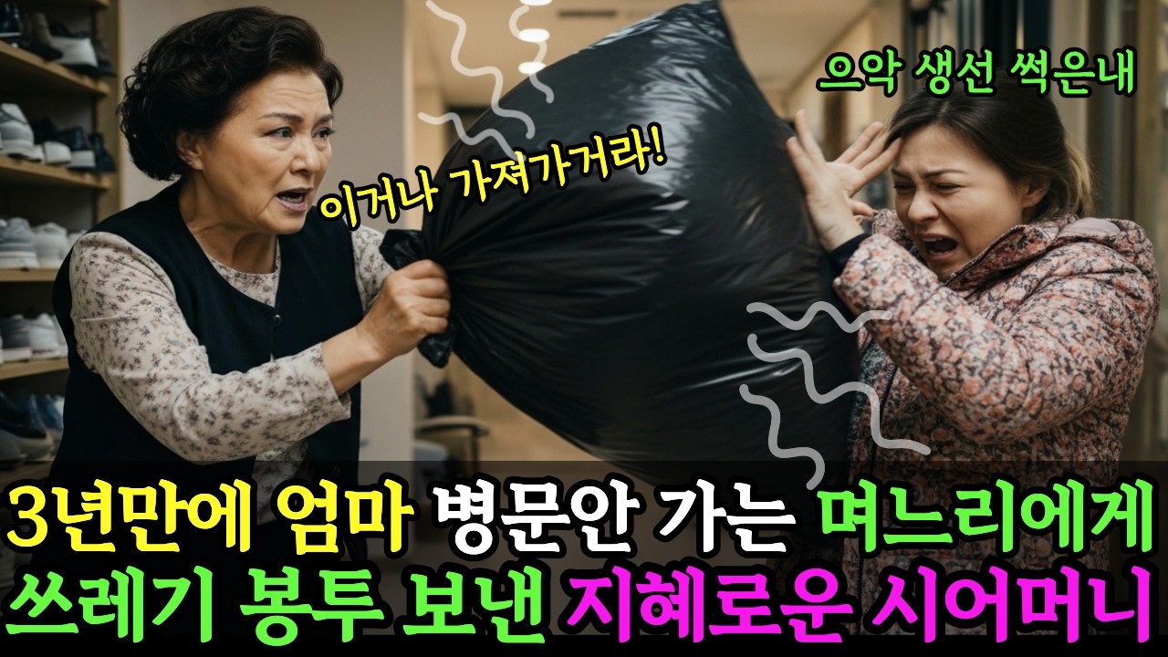3년만에 친정엄마 병문안 며느리에게, 쓰레기봉투를 보낸 지혜로운 시어머니 시니어사연 | 노후사연 | 사연라디오