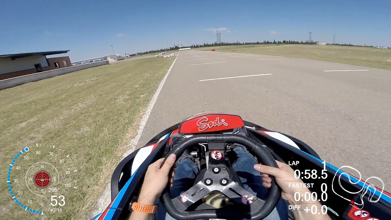 QSTARZ 818XT + TrackAddict + DashWare - Go Kart Zuera -