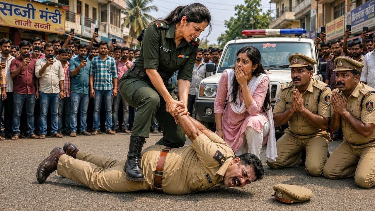 इंस्पेक्टर को लेडी आर्मी मैडम को थप्पड़ मारना पड़ा भारी...फिर आर्मी मैडम ने जो किया 😱
