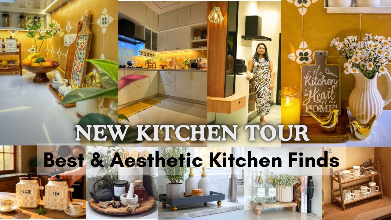 Mini Kitchen Tour | Style & Organize Your Kitchen With Love | Aesthetic Amazon Finds