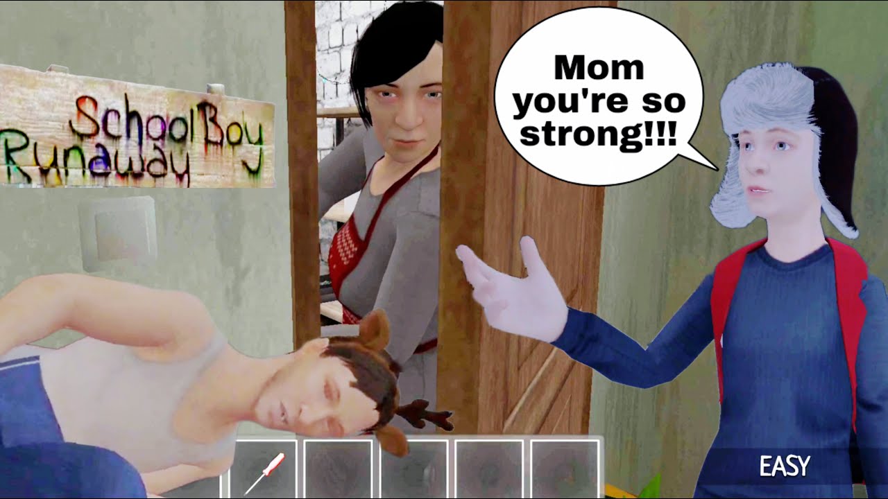 How Galya Open The Pantry Door By Force In Schoolboy Runaway Stealth