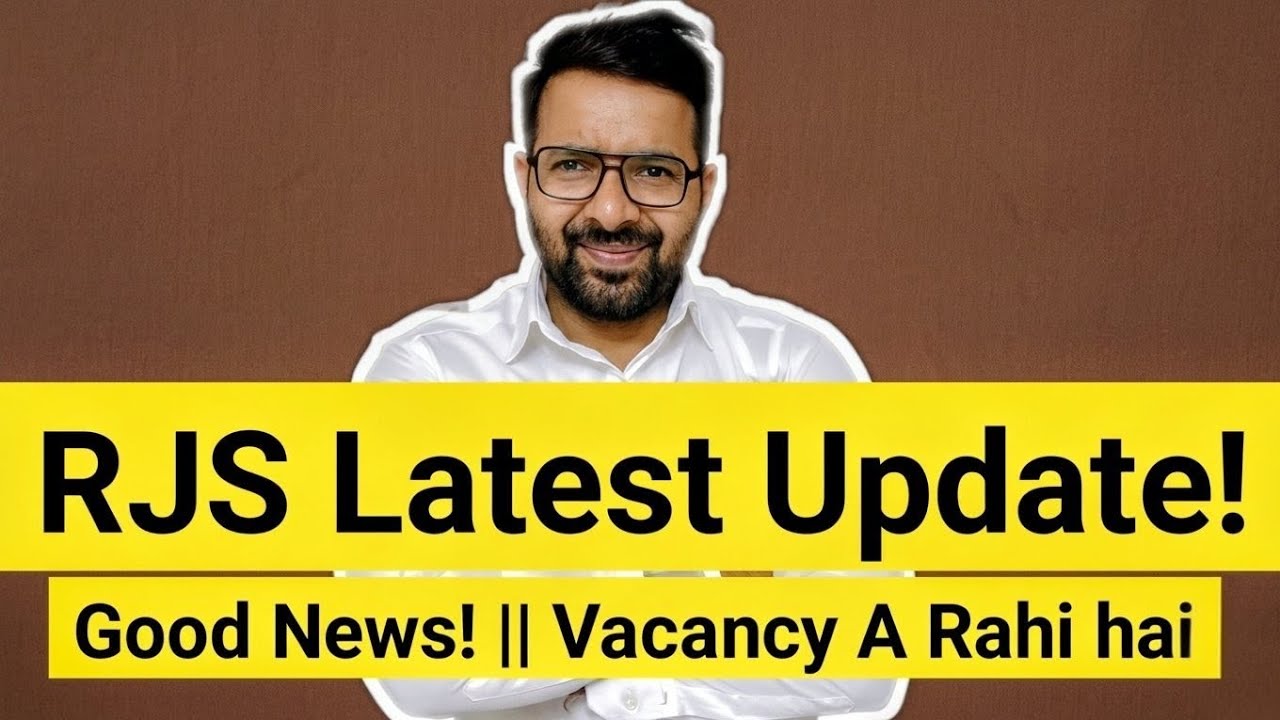 Big Update! RJS Exam 2026 || Good News!