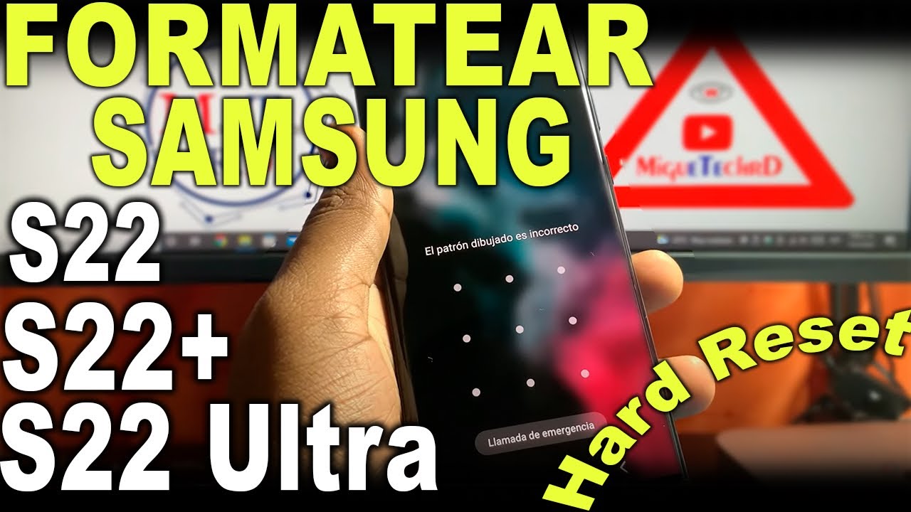 Hard Reset Samsung Galaxy S22, S22+ & S22 Ultra Formatear o Quitar contraseña Patron o pin Fácil
