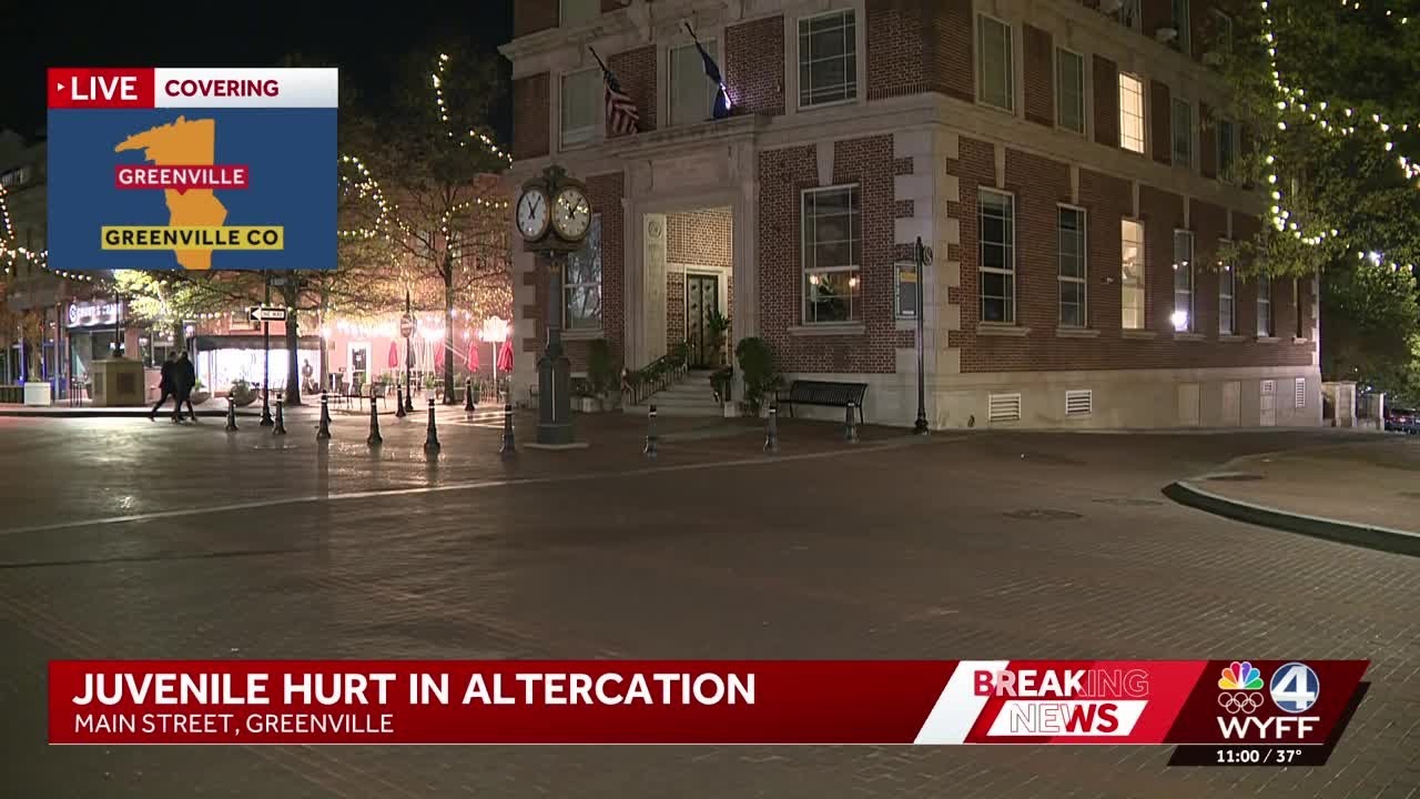 Juvenile hurt in altercation on Main Street in Greenville