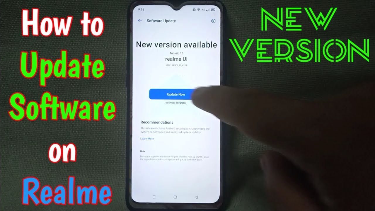 How to Update Software on Realme 5 | New Version Available | ON/OFF Realme Auto Update