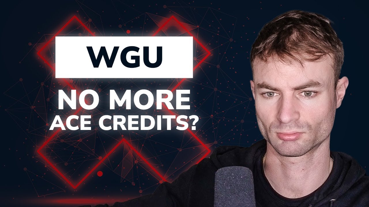 Неприятная правда о решении WGU по программе ACE Credit... неужели всё кончено?!