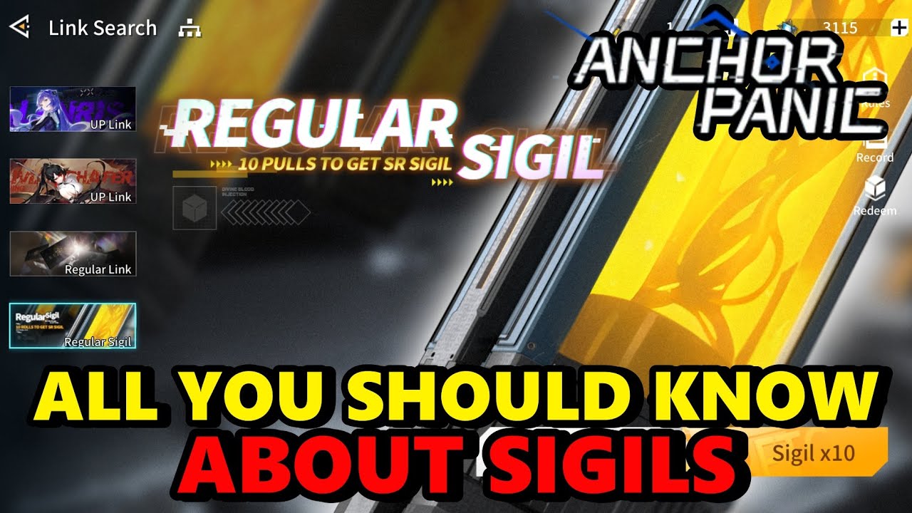 Best Sigils in Anchor Panic | Weapon Breakdown & Recommendations