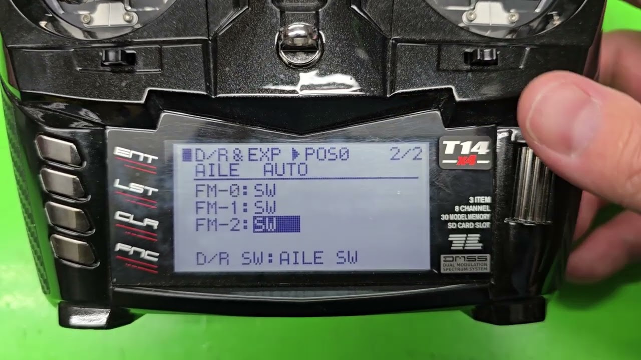 JR Propo How To Basic T14x4 Dual Rate switch assignment